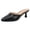 Black, variant on Women's Kitten Heeled Mules Pointed Toe Wedding Slip on Shoes Bride Stilettos Pumps Heeled Dressy Sexy Fashion Pumps Black Size 9