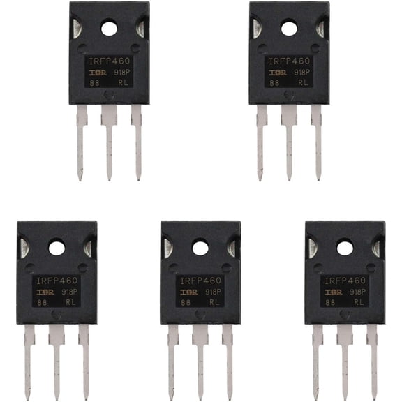 IRFP460 MOSFET Transistors IRFP460N 20A 500V N-Channel Power MOSFET IRFP460NPBF TO-247 (Pack of 5)