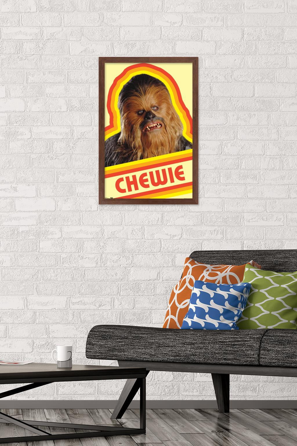 Star Wars: Saga - Chewie Wall Poster, 14.725" x 22.375" Framed