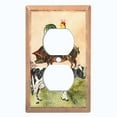 thumbnail image 2 of Metal Light Switch Plate Cover Countryside Cow Pig Chicken Animal Farm ANM007, 2 of 13