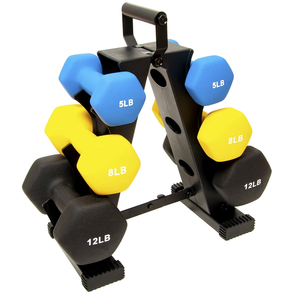 BalanceFrom 50 Pounds Neoprene Workout Dumbbell Weights with Weight
