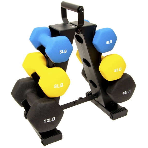 BalanceFrom 50 Pounds Neoprene Workout Dumbbell Weights with Weight