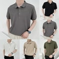 thumbnail image 4 of T-Shirt à Manches Courtes Texturé Rayé d'Été pour Hommes Mode Décontractée, 4 of 8