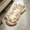 thumbnail image 3 of AMARHH Cat Shaped Fluffy Plush Floor Mat, Washable Faux Fur Animal Rug for Home Bedroom Living Room, Soft Cozy Bedside Decor Accent for Cat Lover Gift, 3 of 6