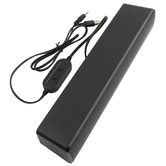 Dolby Soundbar Surround Sound Bars for Tv With Subwoofer,USB Wired Stereo Soundbar Music Player Bass Sound Box Input for PC Cellphones[Black]