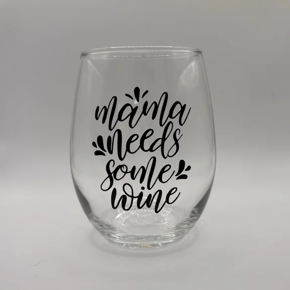 Mama Needs Some Wine Stemless Wine Glass – Funny Gift For Moms & Wine Lovers