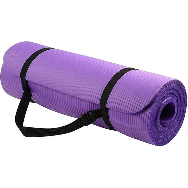 Yoga Mat 15mm Thick Exercise Mat Gym Workout Fitness Pilates Home Non Slip  Nbr 