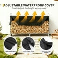 thumbnail image 2 of QinaQin 8.5FT Steel Firewood Rack with Waterproof Cover, Silver, 2 of 7