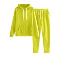 thumbnail image 2 of ZZwxWA Womens 2 Piece Outfits Lounge Hoodie Sweatsuit Sets Oversized Sweatshirt Baggy Fall Comfy Sweatpants with Pockets Comfiest Airport Outfits, 2 of 6