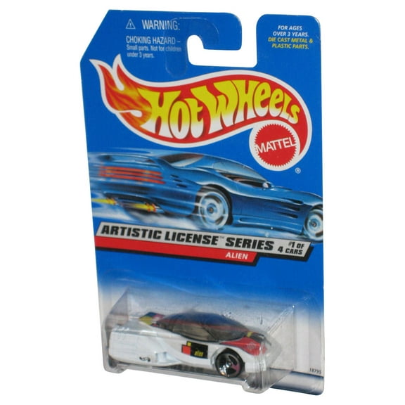 Hot Wheels Artistic License Series 1/4 White Alien Toy Car #729