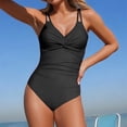 thumbnail image 2 of QURATI Swimwear Women Swimsuit Bathing Suit Full Coverage Slimming Swimwear Black L, 2 of 7