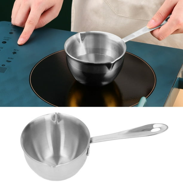 Cacerola De Acero Inoxidable Para Cocinar Profesionalmente Para Chocolate Con Leche Y Aceite Caliente Con Boquillas Vertedoras