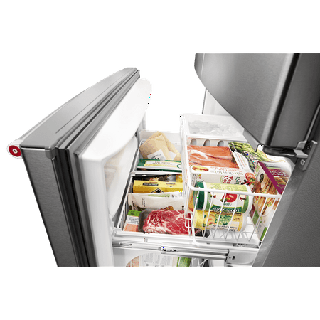 KitchenAid - 20 Cu. Ft. French Door Counter-Depth Refrigerator - Stainless Steel