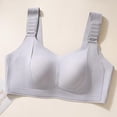 thumbnail image 6 of Plus Wireless Minimizer Bra for Women, Full Coverage Supportive Comfort Bra, Adjustable Wide Shoulder Straps Design | VerBelle,Gray 2XL, 6 of 6