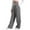 Grey, variant on IWRICH Women's Wide Leg Sweatpants High Waisted Baggy Interior Drawstring Sweatpants Straight Leg Sweat Pants White XL