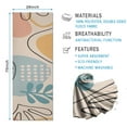 thumbnail image 2 of Orange Boho Abstract and Plant Pattern Hot Yoga Mat Towel Non Slip for Hot Yoga - Quick-Drying Yoga Mat Cover with 4 Corner Pockets with Travel Bag - Hot Yoga Towel Non Slip 70"x26", 2 of 6