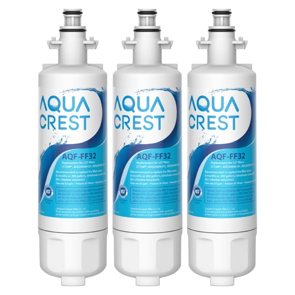 AQUA CREST 469690 ADQ36006101 Filtre à Eau de Réfrigérateur, Remplacement pour LG® LT700P®, LT700PC, Kenmore® 96