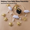 thumbnail image 4 of Baby Crib Mobile Nursery Decoration Moon and Stars Hanging Mobile Gender-Neutral Baby Mobile for Crib Handmade Newborn Nursery Decor Easy to Assemble & Durable (Golden Moon), 4 of 5