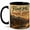Black, variant on Simple Joy Cabin 11oz Ceramic Mug, Vintage Lake Nature Design