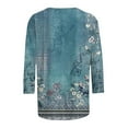 thumbnail image 4 of 3/4 Sleeve Shirts for Women Dressy Casual Womens Summer T Shirts Packs Womens T Shirts Prime Womens Plus Size Printed Tees my items ordered, 4 of 5