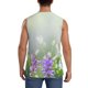 thumbnail image 4 of Fotbe Purple Butterfly On Wild Men's Camiseta sin Mangas Estampada para Hombres, Playera Casual para Gimnasio, Entrenamiento, Playa-XX-Large, 4 of 7