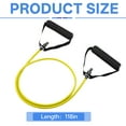 thumbnail image 2 of BESTSKY 5Pcs Stretch Bands for Exercise,0.2"*0.31"*46.46" Grip Good Fitness Bands,1.1Lb Tpe Stretch Bands for Physical Therapy,Yellow, 2 of 7