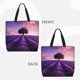 thumbnail image 2 of Balery Lavender Field Sunset Bolsa de Mano para Mujeres con Cremallera, Bolsa de Gimnasio con Compartimentos, Bolsa para Laptop, Bolsa para Trabajo, 2 of 7