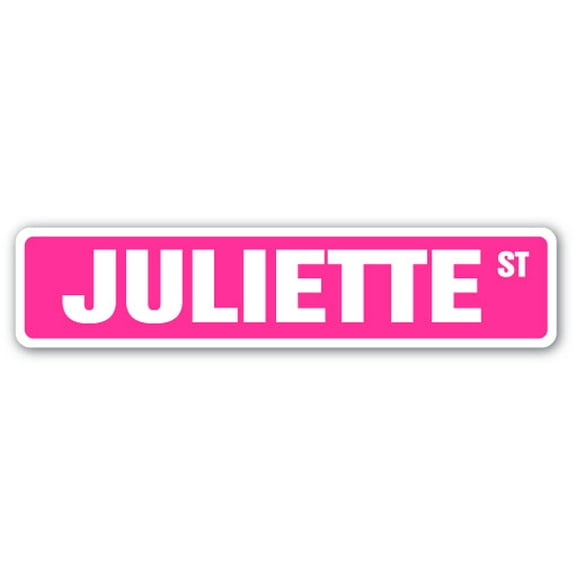 JULIETTE Street Sign Childrens Name Room Sign | Indoor/Outdoor |  36" Wide