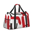 thumbnail image 2 of Fotbe HOHOHO Christmas Bolsa de Viaje con Estampado, Bolsa de Fin de Semana para Mujer con Compartimento para Zapatos, Bolsa de Gimnasio con Bolsillo Húmedo, 2 of 7
