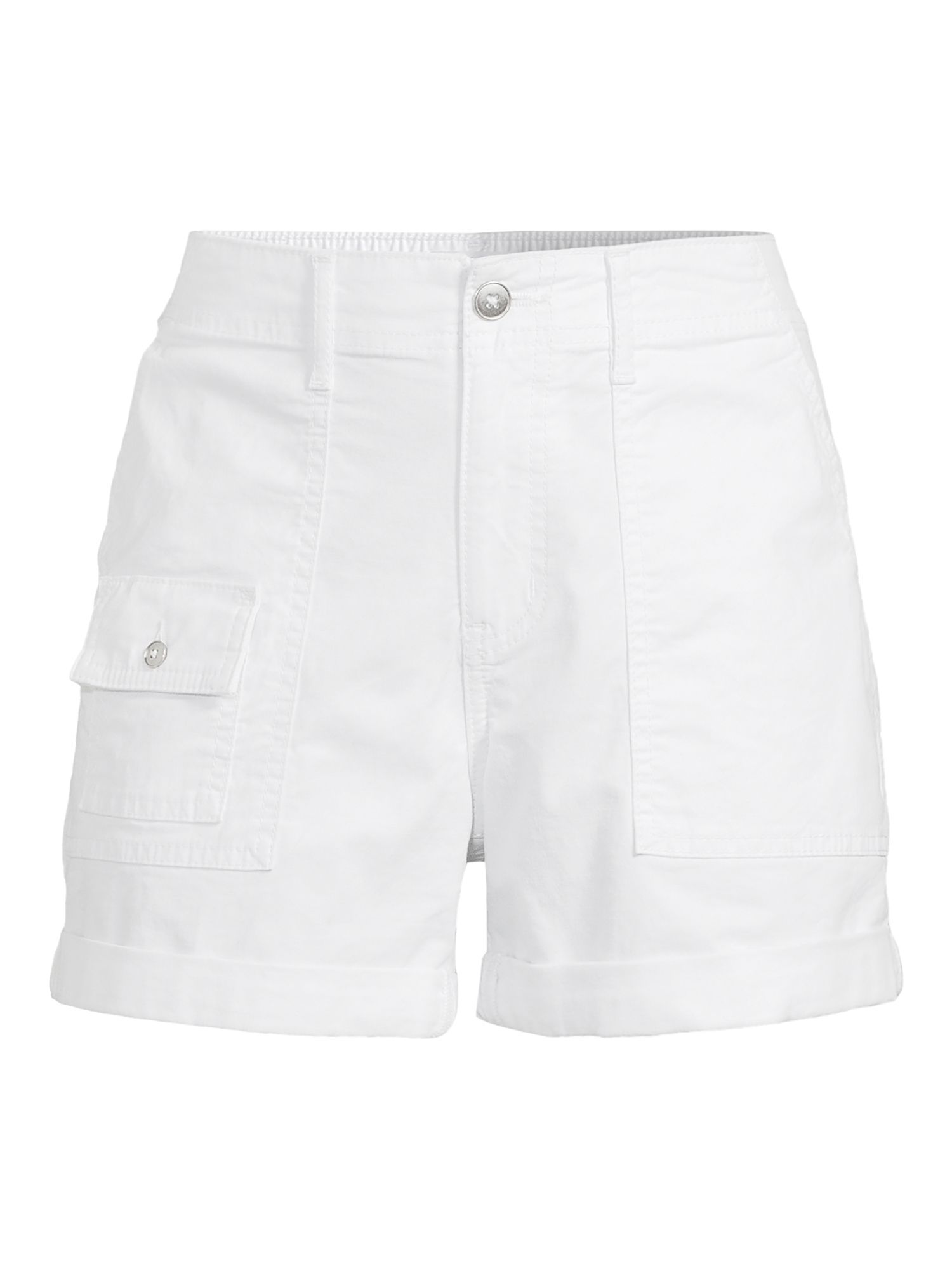 Time and Tru Women's and Women's Plus Utility Cuff Shorts, 4" Inseam, Sizes 2-20 - image 5 of 6