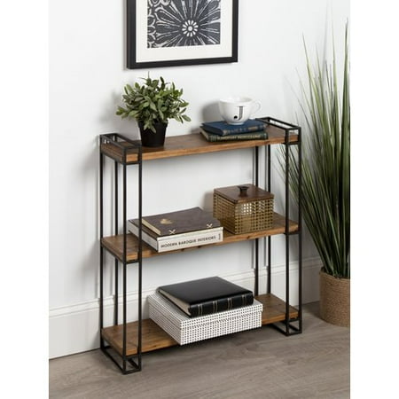 Gracie Oaks Mcclaine Wood And Metal Floating Wall Shelf Com