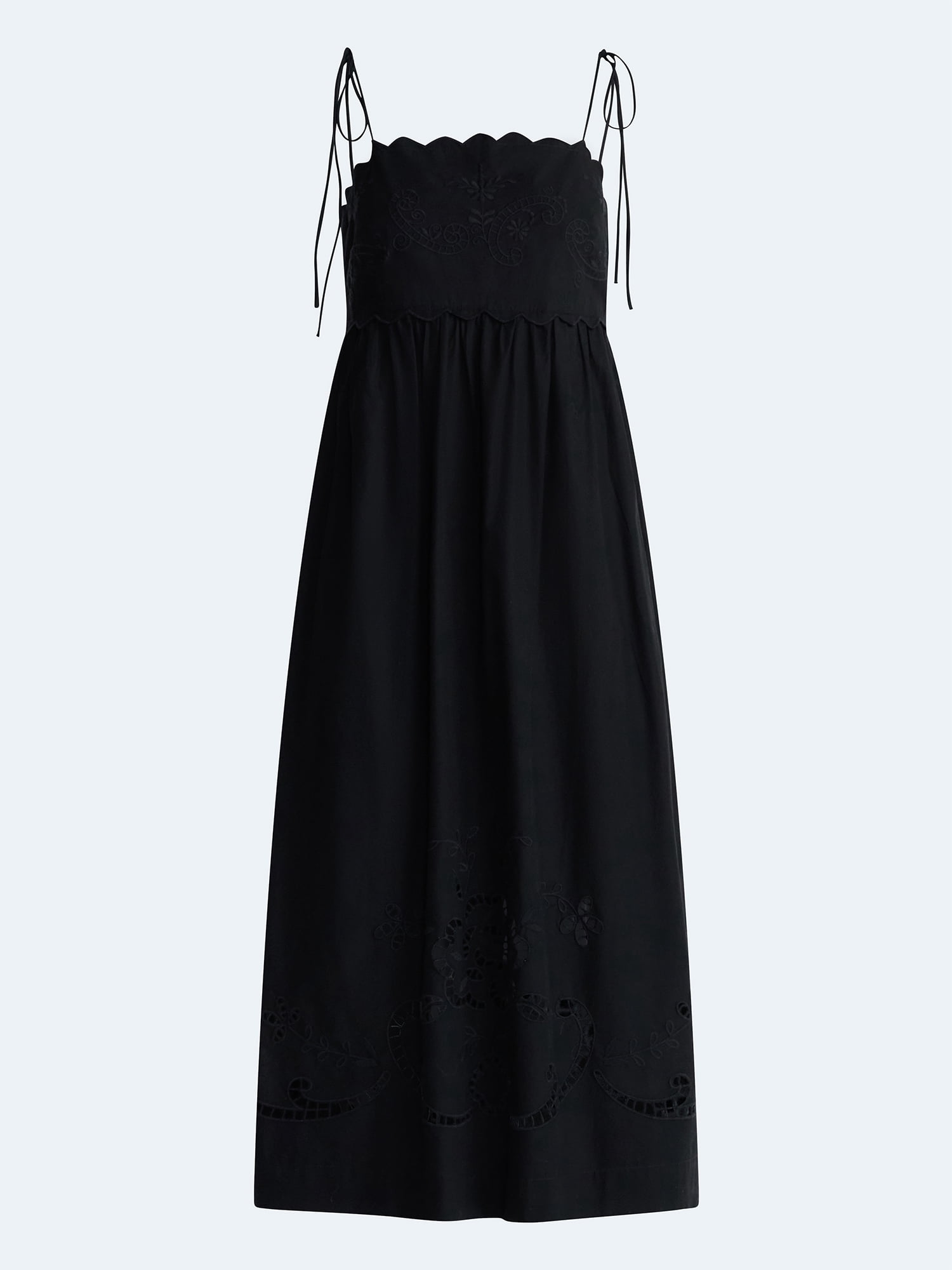 Free Assembly Women’s Embroidered Cotton Midi Dress, Sizes XS-XXL