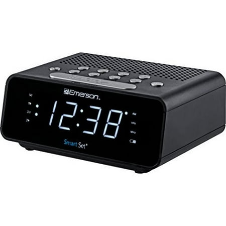 Emerson SmartSet Alarm Clock Radio With AM/FM Radio and White LED Display (Best Alarm Clock Radio)