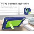 thumbnail image 2 of FIEWESEY for iPad 10th Generation 10.9 inch Tablet Case,Shoulder Strap Soft Silicone&Hard Back Shockproof Kids Friendly Case for 10.9 inch iPad 10th Generation+Screen Protector (Navy/Green,2 Pcs), 2 of 6