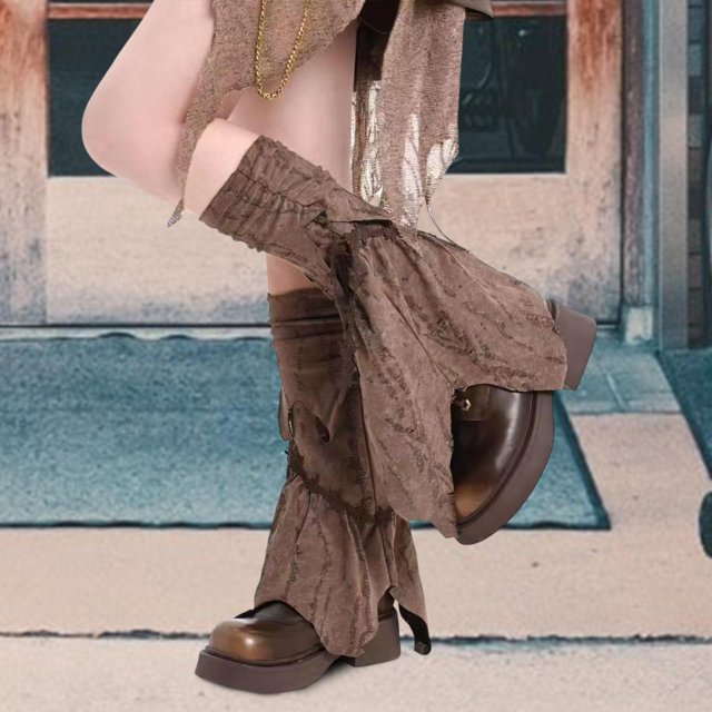 Calentadores de piernas góticos Salvador estilo grunge japonés de moda