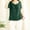 Green, variant on Daqian Womens Plus Size T-Shirts Women Ladies Short Sleeve Pocket Cotton and Linen T-shirts Top Blouse Tops for Women Red 5XL(5XL)