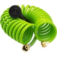 thumbnail image 5 of AUTOMAN EVA Recoil Garden Hose 25ft - Includes 7 Pattern Spray Nozzle, Corrosion Resistant Garden Coil Hose. Green, 5 of 5