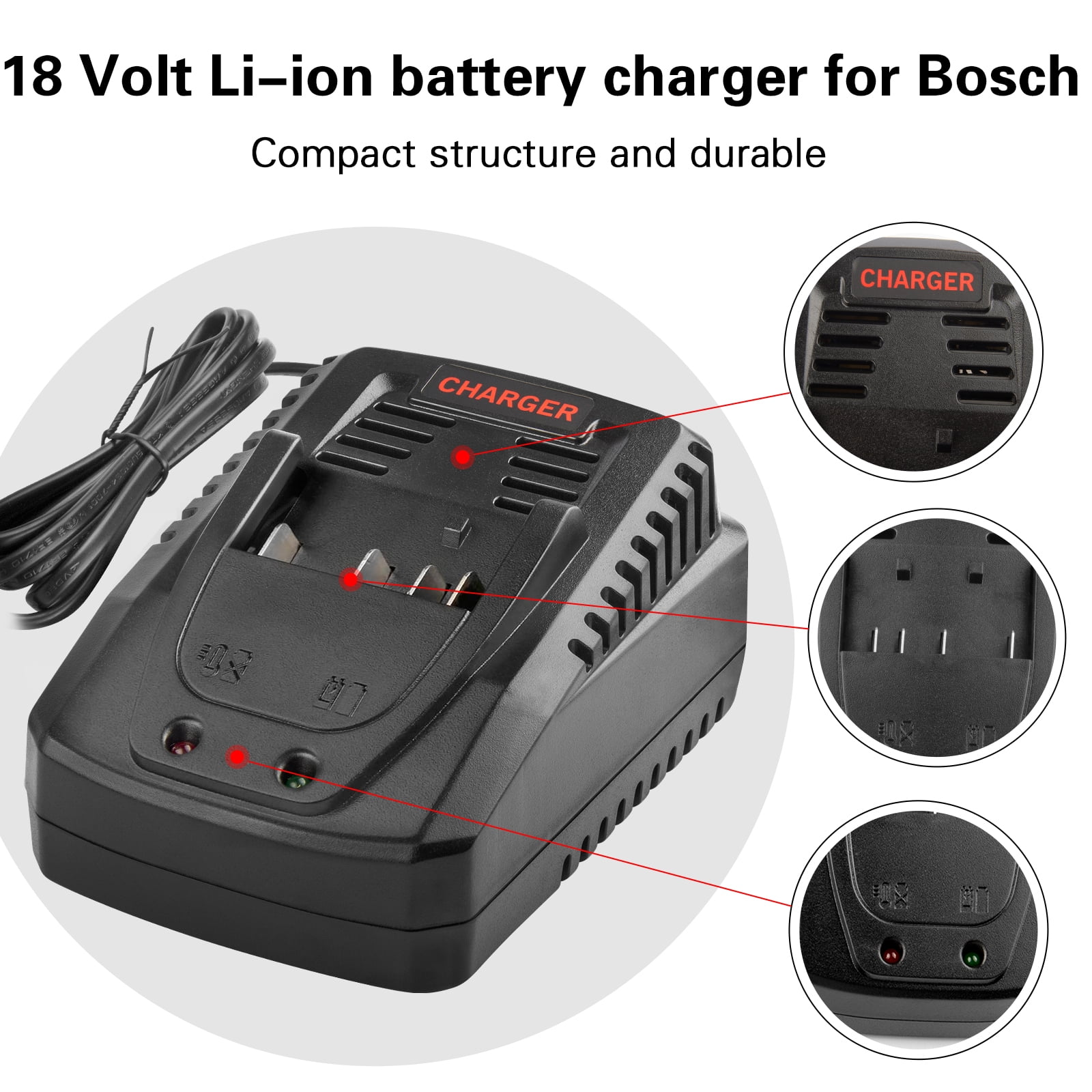 Bosch Batterie et chargeur de batterie 18 V (bat…