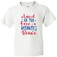 thumbnail image 3 of Inktastic Memorial Day Land of The Free Because of The Brave Youth T-Shirt, 3 of 5