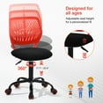 thumbnail image 4 of Homy Casa Ergonomic Standing Desk Stool Task Chair with Adjustable Height, 360° Swivel and Rolling Casters for Sit-Stand Workstations and Home Offices and Studios, 4 of 5