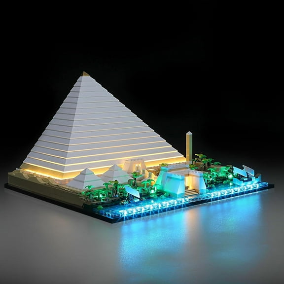 LED Light Kit for Lego 21058 Architecture Great Pyramid of Giza Set, Compatible with Lego 21058 Building Blocks Model(Not Include Blocks Set)