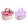 thumbnail image 3 of AOOOWER Elegant Hair Accessories Storage Box For Girls Women 2 Layer Designs Spacious Clear Organizers Case For Travel, 3 of 11