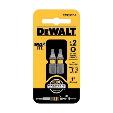 DeWalt Max Fit Square #2 X 1 in. L Insert Bit S2 Tool Steel 2 pc