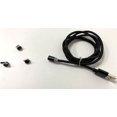 thumbnail image 2 of Charging Cable Phone Braided Detachable Cord USB 360 Degree Rotating Cable, Black, Cable, Replacement for Android Connector, 2 of 2