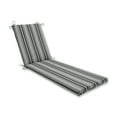 thumbnail image 2 of Pillow Perfect  Outdoor/Indoor Getaway Stripe Onyx Chaise Lounge Cushion 80x23x3, 2 of 3