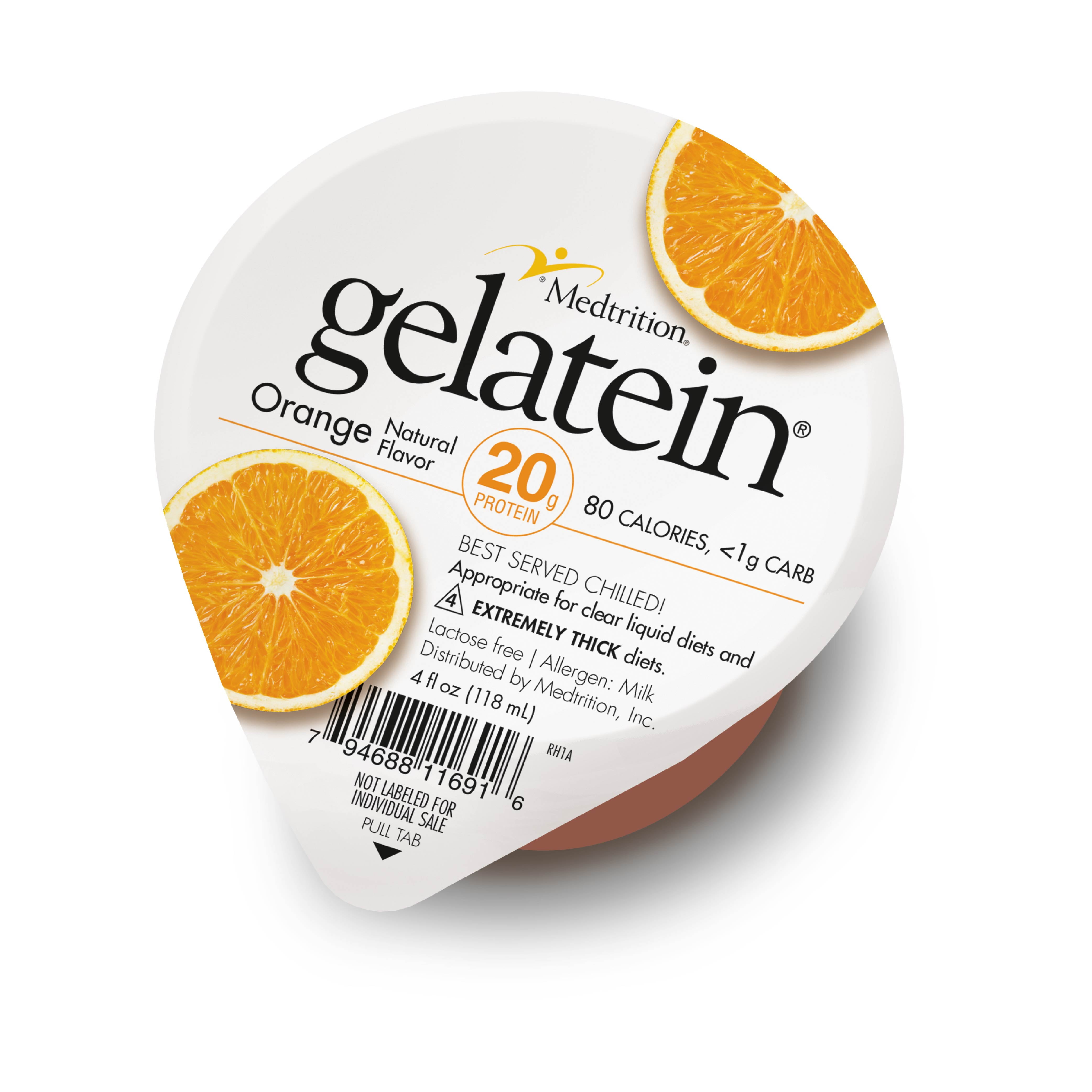 High Protein Sugar Free Gelatin Gelatein Orange 12 Servings