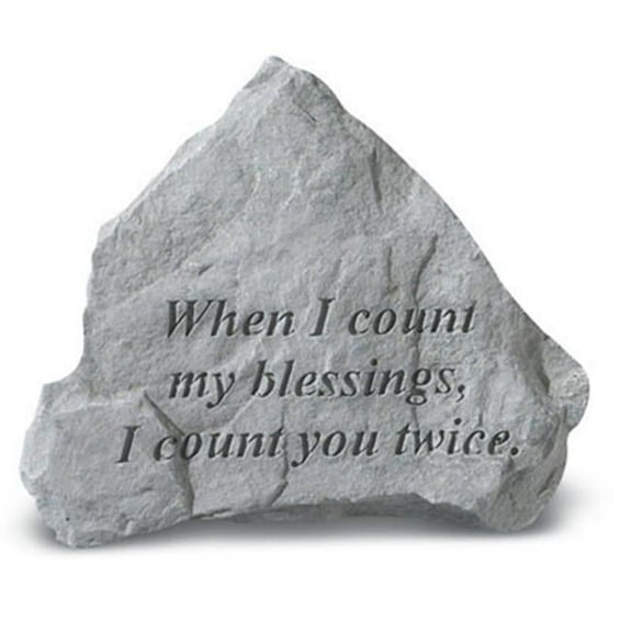 Kay Berry- Inc. 72820 When I Count My Blessings I Count You Twice - Memorial - 6 Inches x 2 Inches