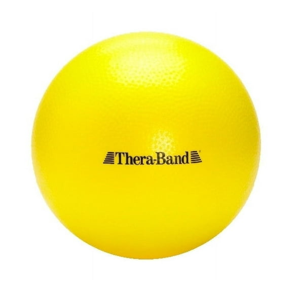 THERABAND Mini Ball, 9 IN, Yellow, Small Exercise Ball, Core Strengthening, Yoga