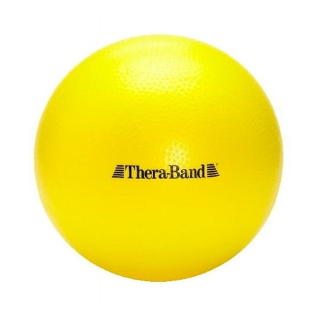 THERABAND Mini Ball, 9 IN, Yellow, Small Exercise Ball, Core Strengthening, Yoga