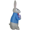 thumbnail image 2 of 7' Gemmy Airblown Inflatable Dapper Easter Bunny w/ Easter Egg Yard Decoration 440803, 2 of 4